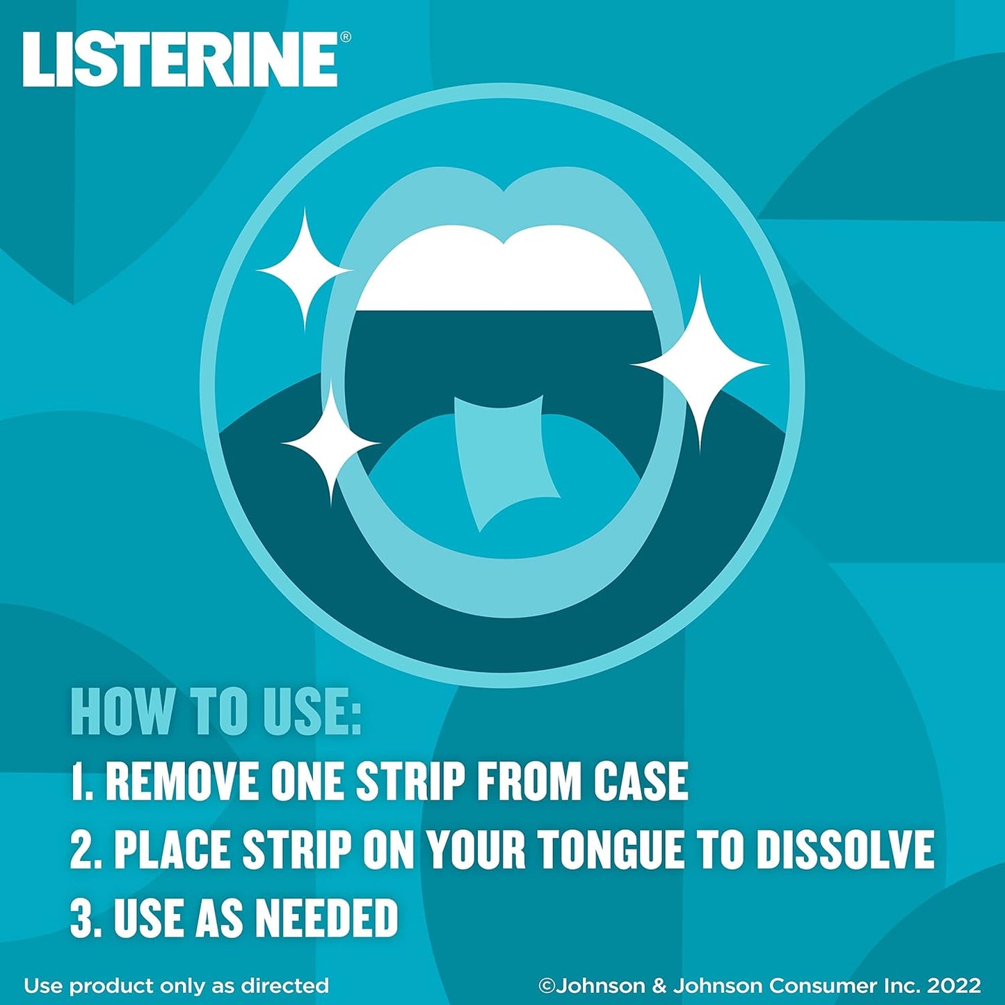 Listerine Cool Mint juostelės gaiviam burnos kvapui
