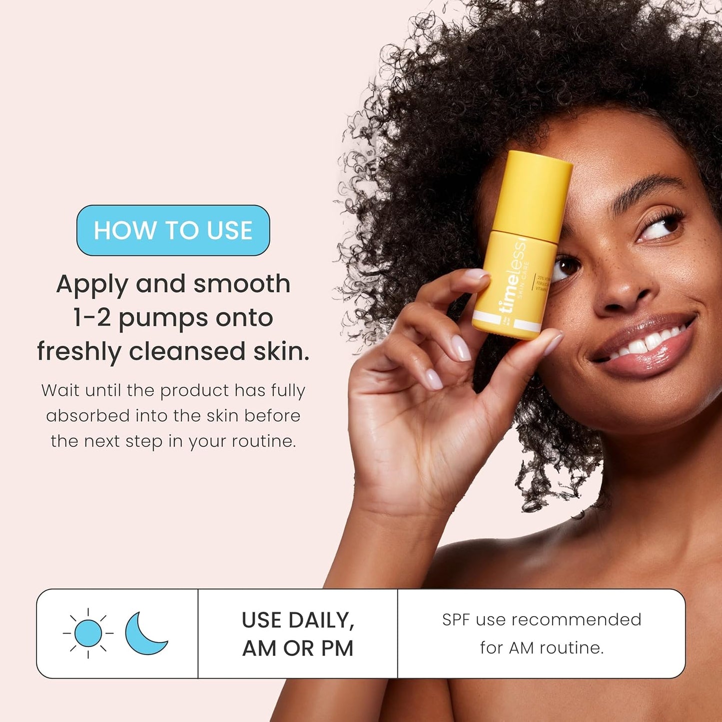 Timeless Vitamin C Serum + Ferulo Rūgštis ir Acid ir Kofermentas Q10 Serumų rinkinys