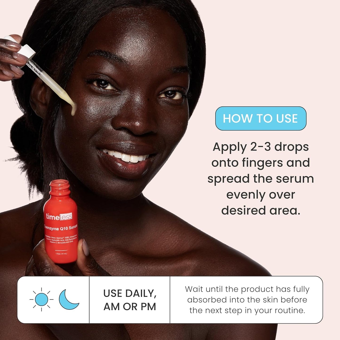 Timeless Vitamin C Serum + Ferulo Rūgštis ir Acid ir Kofermentas Q10 Serumų rinkinys