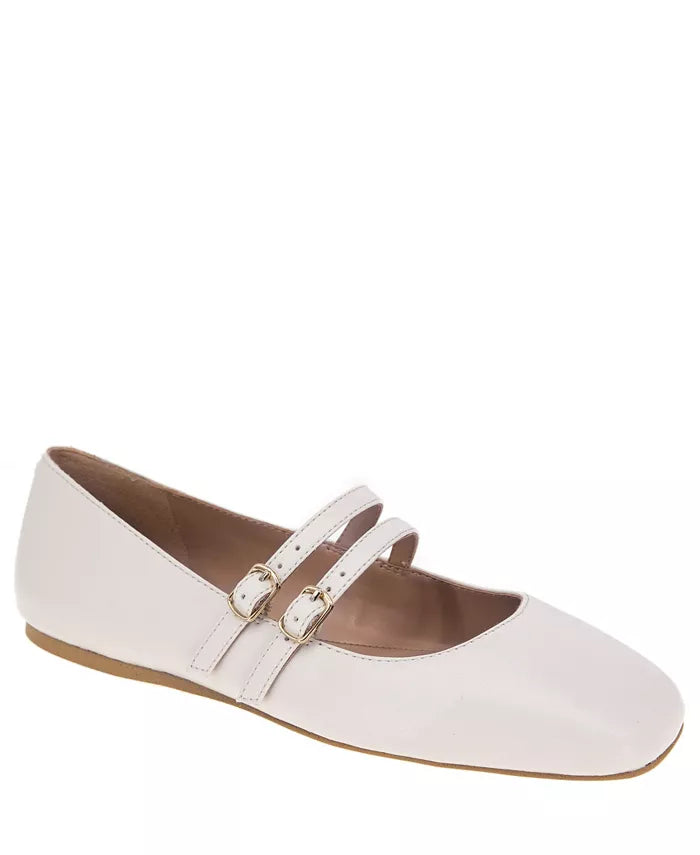 Moteriški Harisa Slip-On Buckle Square Toe Mary Jane balerinos bateliai