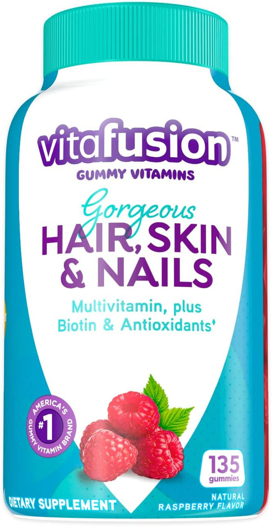 Vitafusion Gorgeous Hair, Skin & Nails Multivitamin plus Biotin and Antioxidant Vitamins C&E