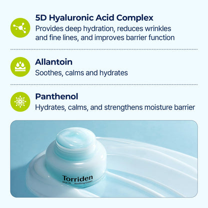 Torriden DIVE-IN Hyaluronic Acid Soothing Cream 