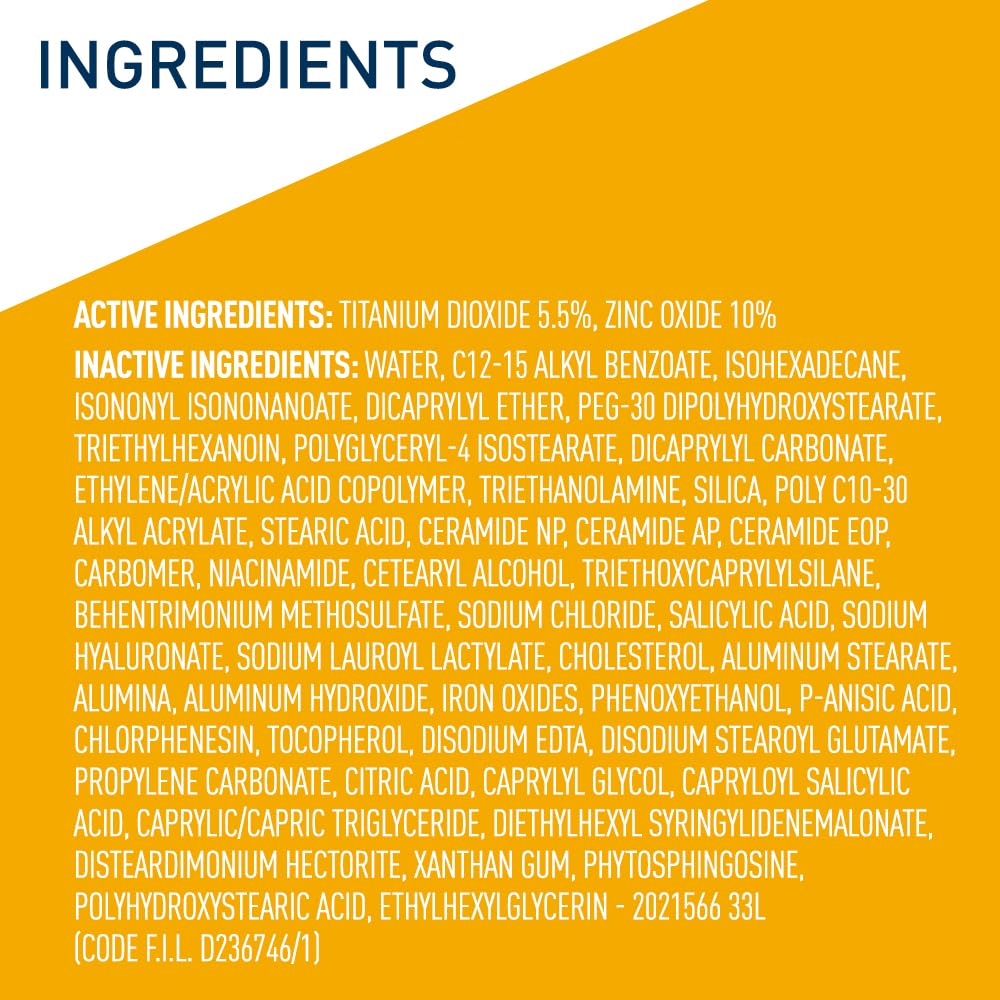 Cerave drėkinanti mineralinė apsauga nuo saulės su spalva, SPF 30 