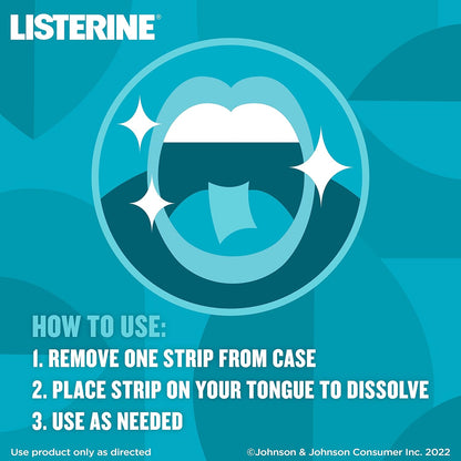 Listerine Cool Mint juostelės gaiviam burnos kvapui