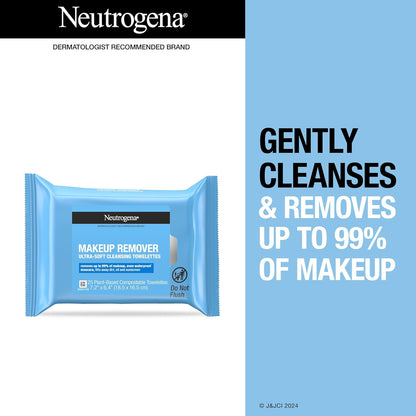 Neutrogena makiažo valymo servetėlės, 2x25 vnt