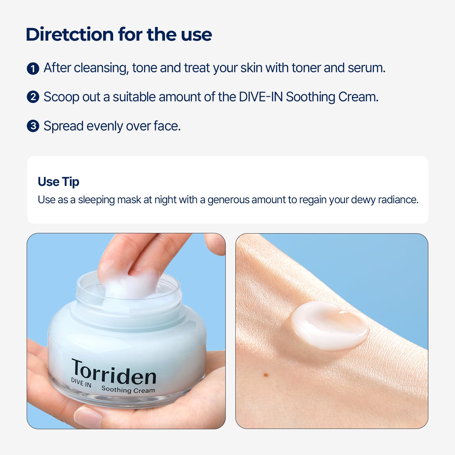 Torriden DIVE-IN Hyaluronic Acid Soothing Cream 
