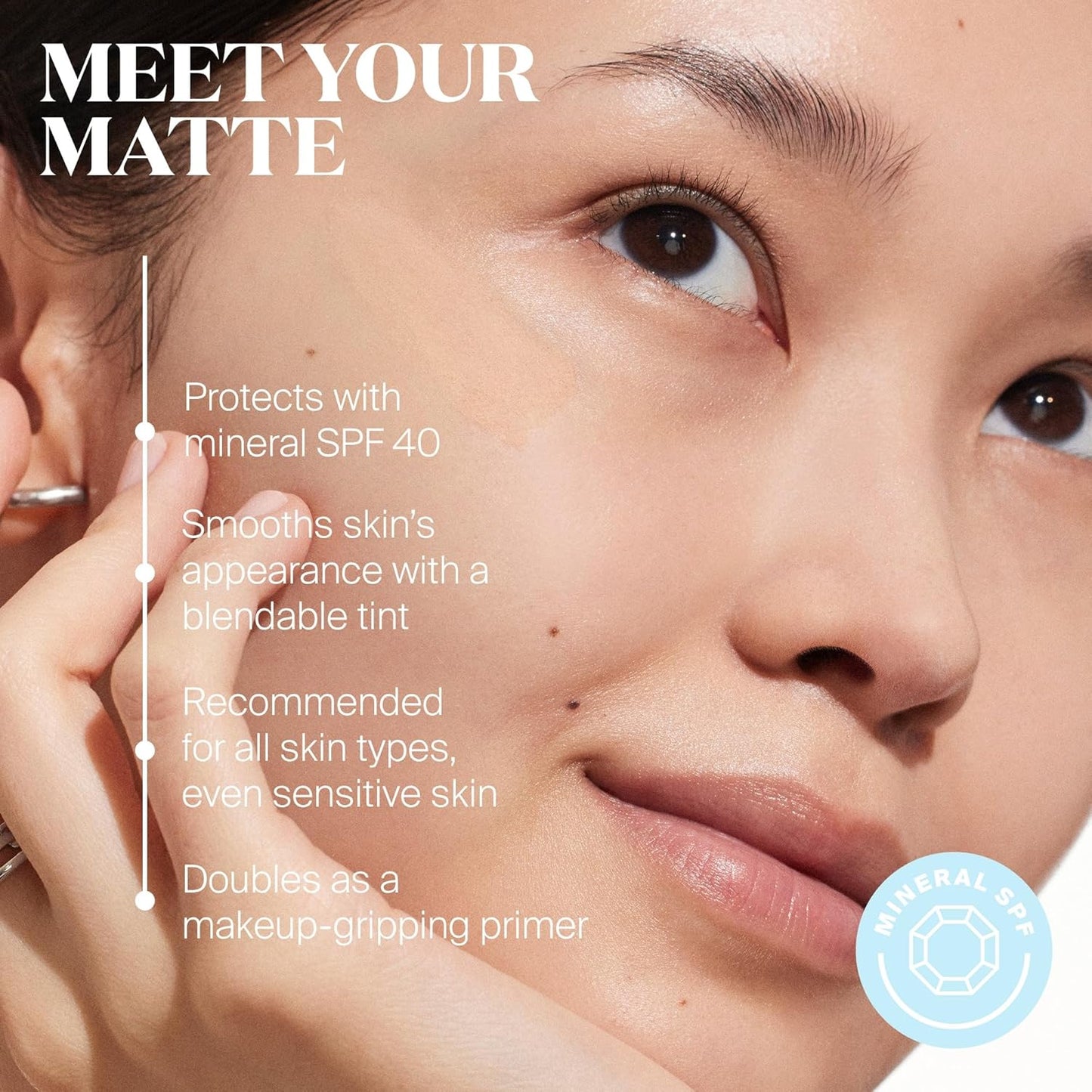 Supergoop! Mineralinė matizuojanti apsauga nuo saulės, SPF 40 