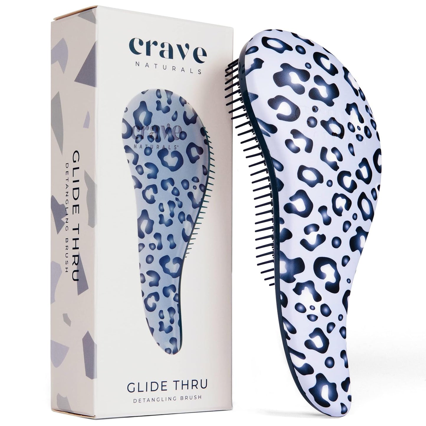 Crave Naturals Glide Thru Detangling Brush for Adults & Kids Hair 