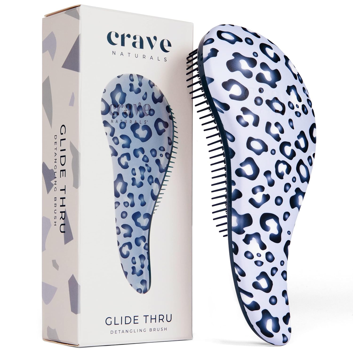 Crave Naturals Glide Thru Detangling Brush for Adults & Kids Hair 