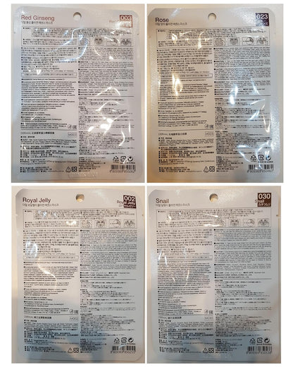 DERMAL Korejietiškos lakštinės veido kaukės, 24 vnt.  