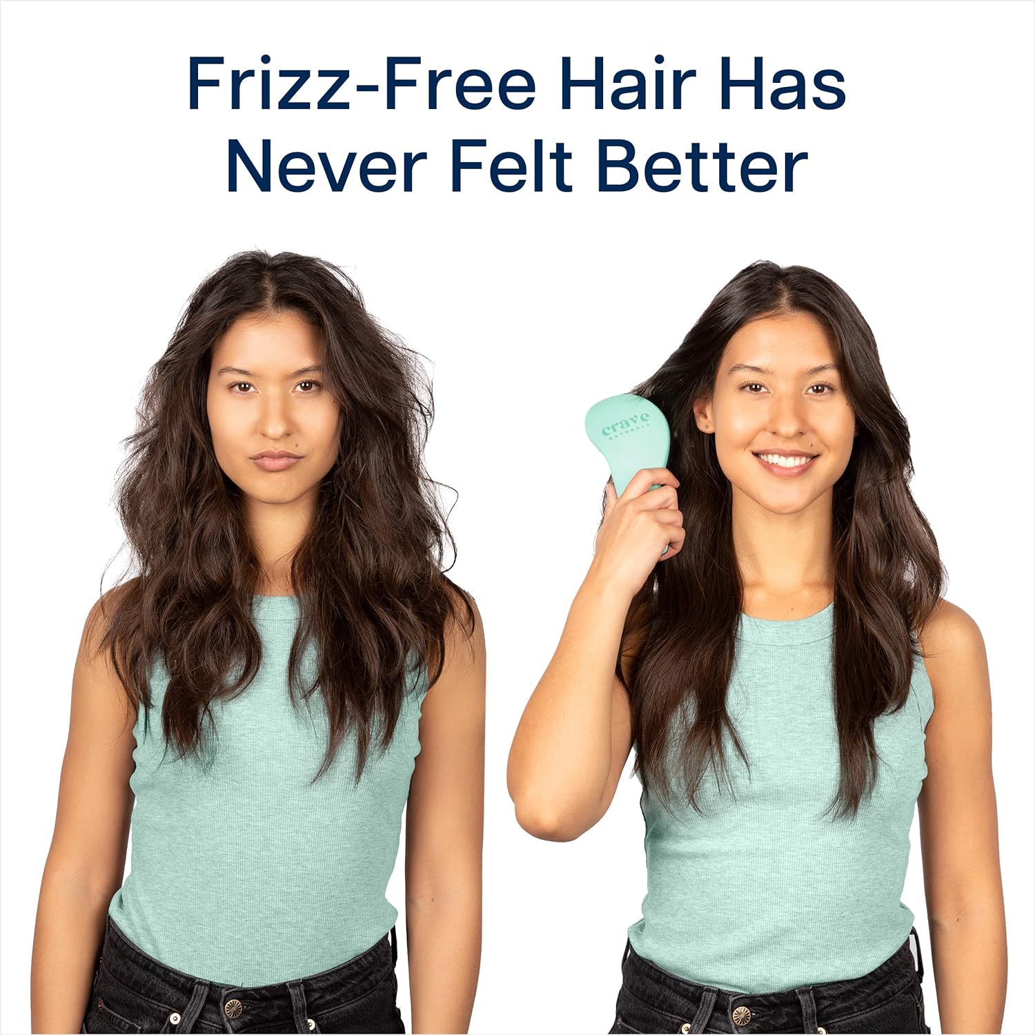 Crave Naturals Glide Thru Detangling Brush for Adults & Kids Hair 