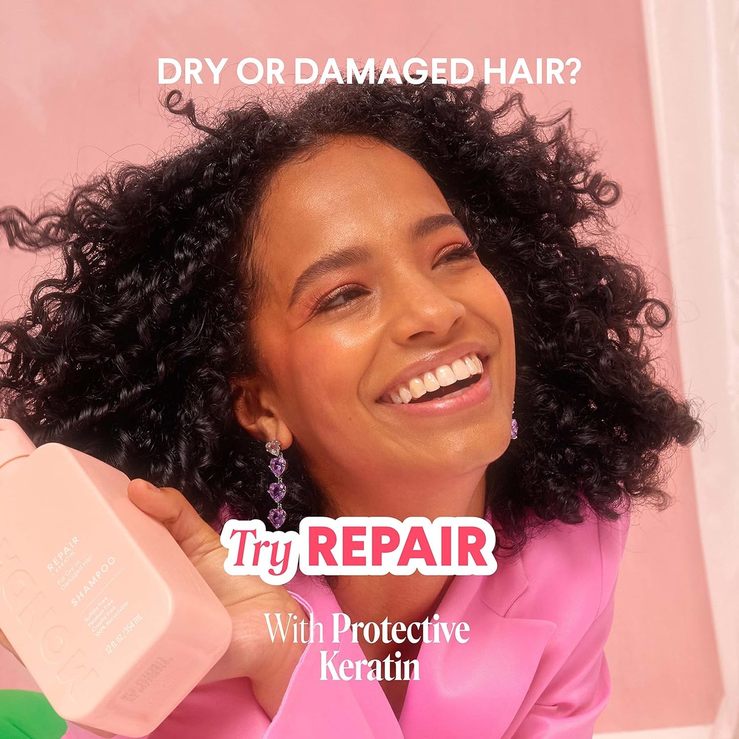 MONDAY HAIRCARE Repair Shampoo and Conditioner Set for Dry to Damaged Hair, Made with Keratin, Coconut Oil, Shea Butter and Vitamin E