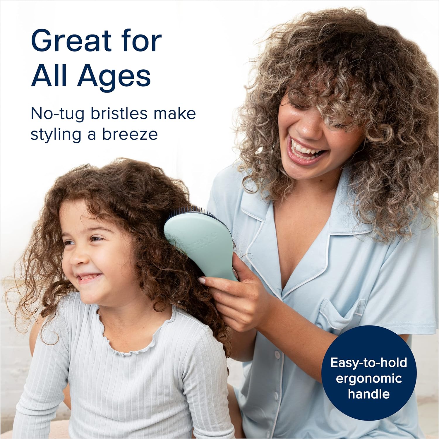 Crave Naturals Glide Thru Detangling Brush for Adults & Kids Hair 